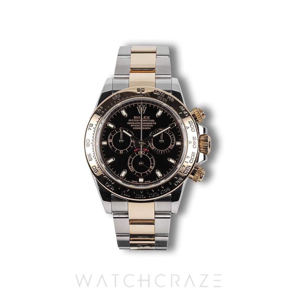 2022 ROLEX DAYTONA COSMOGRAPH TWO-TONE YELLOW GOLD AND STEEL 40MM 116503