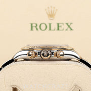 2020 ROLEX DAYTONA TWO TONE YELLOW GOLD AND STEEL BLACK DIAL 40MM 116503