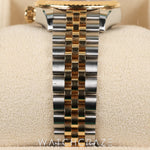 ROLEX LADIES DATEJUST TWO TONE YELLOW GOLD AND STEEL SILVER STAR DIAMOND DIAL 28MM 279173