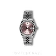 2025 ROLEX DATEJUST STEEL PINK DIAL 31MM 278240