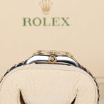 ROLEX LADIES DATEJUST TWO TONE YELLOW GOLD AND STEEL SILVER STAR DIAMOND DIAL 28MM 279173