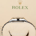 ROLEX LADIES DATEJUST TWO TONE YELLOW GOLD AND STEEL SILVER STAR DIAMOND DIAL 28MM 279173