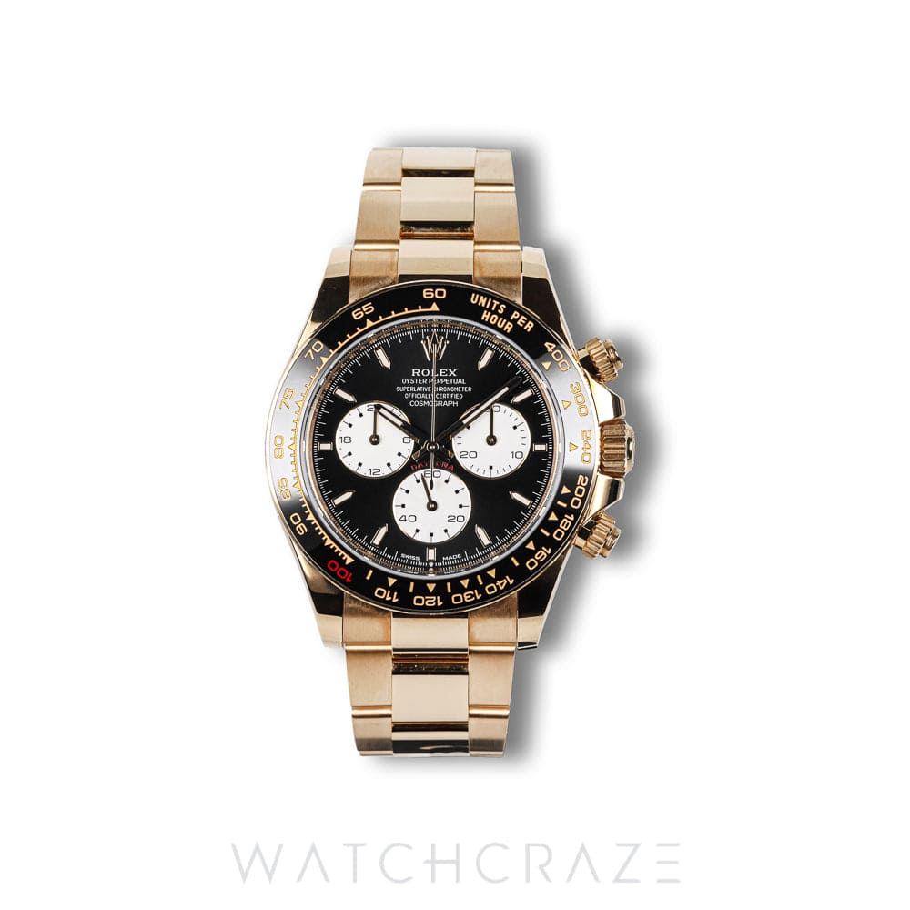 2025 ROLEX COSMOGRAPH DAYTONA YELLOW GOLD BLACK DIAL 'LE MANS' 40MM 126528LN