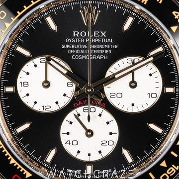 2025 ROLEX COSMOGRAPH DAYTONA YELLOW GOLD BLACK DIAL 'LE MANS' 40MM 126528LN