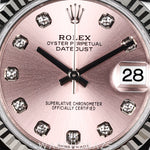 2026 ROLEX DATEJUST JUBILEE PINK DIAL DIAMOND MARKERS 31MM 278274