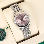 2026 ROLEX DATEJUST JUBILEE PINK DIAL DIAMOND MARKERS 31MM 278274
