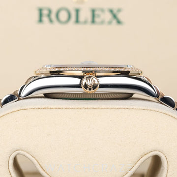 2026 ROLEX DATEJUST TWO TONE YELLOW GOLD AND STEEL MOTHER OF PEARL DIAMOND MARKERS 36MM 126283RBR