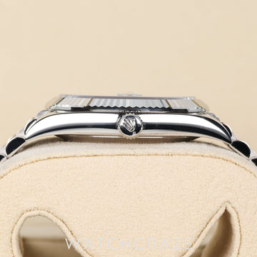 2026 ROLEX DAY-DATE PLATINUM ICE BLUE BAGUETTE DIAL 40MM 228236