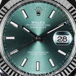 2025 ROLEX DATE-JUST GREEN DIAL FLUTED BEZEL 41MM 126334