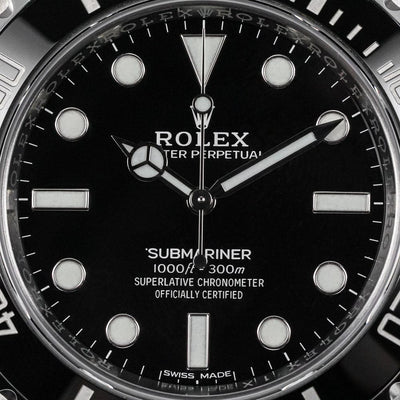 2018 ROLEX SUBMARINER NO DATE 40MM 114060