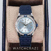 BREITLING LADIES WATCH ICE BLUE DIAL 38MM A17356