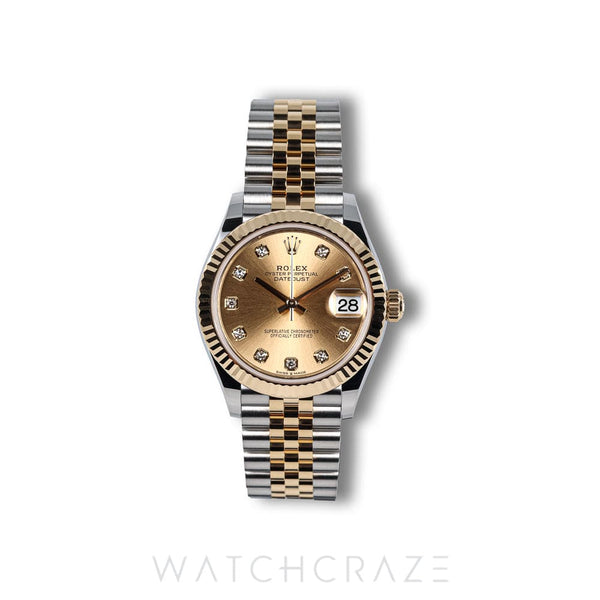 2024 ROLEX DATEJUST CHAMPAGNE DIAL DIAMOND MARKERS 31MM 278273