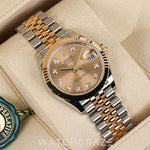 2024 ROLEX DATEJUST CHAMPAGNE DIAL DIAMOND MARKERS 31MM 278273
