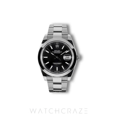 2025 ROLEX DATEJUST BLACK DIAL 41MM 126300