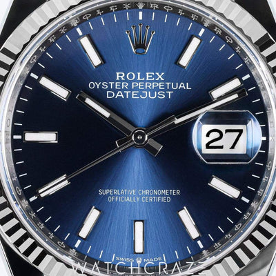 2024 ROLEX DATEJUST BLUE DIAL JUIBLEE BRACELET 36MM 126234