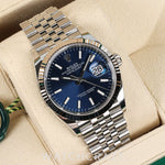 2024 ROLEX DATEJUST BLUE DIAL JUIBLEE BRACELET 36MM 126234