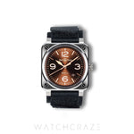 2023 BELL & ROSS GOLDEN HERITAGE BROWN DIAL 41MM BR-03A