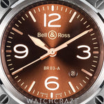 2023 BELL & ROSS GOLDEN HERITAGE BROWN DIAL 41MM BR-03A