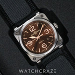 2023 BELL & ROSS GOLDEN HERITAGE BROWN DIAL 41MM BR-03A