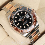 2023 ROLEX GMT-MASTER II TWO TONE ROSE GOLD AND STEEL 'ROOTBEER' 40MM 126711CHNR
