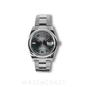 2025 ROLEX DATEJUST WIMBLEDON DIAL SMOOTH BEZEL OYSTER BRACELET 36MM 126200