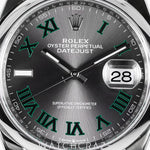 2025 ROLEX DATEJUST WIMBLEDON DIAL SMOOTH BEZEL OYSTER BRACELET 36MM 126200