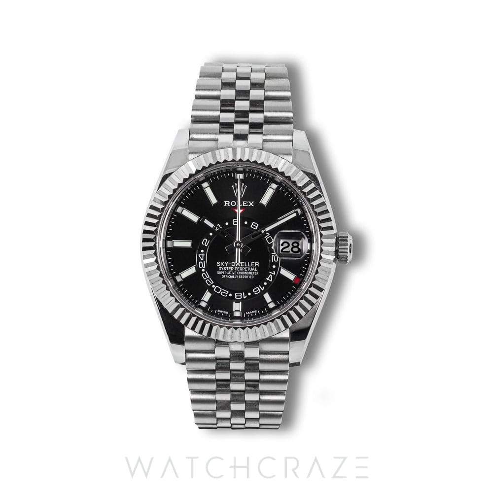 2021 ROLEX SKY-DWELLER ROLEX SKY-DWELLER BLACK DIAL 42MM 326934