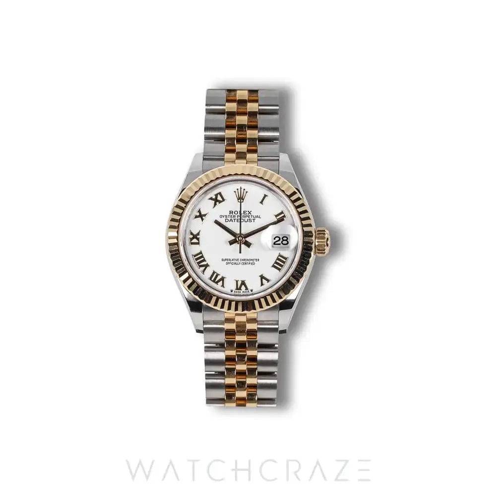 2024 ROLEX LADY DATE JUST TWO TONE YELLOW GOLD AND STEEL 28MM 279173