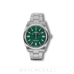 2024 ROLEX OYSTER PERPETUAL STAINLESS STEEL GREEN DIAL 41MM 124300
