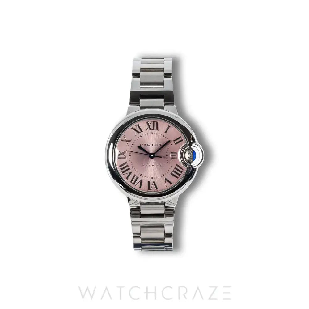CARTIER BALLON BLEU PINK DIAL 33MM WSBB0068