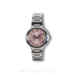 CARTIER BALLON BLEU PINK DIAL 33MM WSBB0068