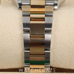 2024 ROLEX DATEJUST TWO TONE YELLOW GOLD AND STEEL WHITE ROMAN NUMERAL DIAL 36MM 126233