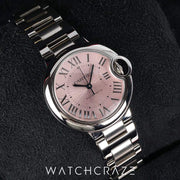 CARTIER BALLON BLEU PINK DIAL 33MM WSBB0068
