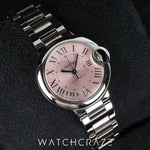 CARTIER BALLON BLEU PINK DIAL 33MM WSBB0068