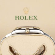 2024 ROLEX DATEJUST TWO TONE YELLOW GOLD AND STEEL WHITE ROMAN NUMERAL DIAL 36MM 126233