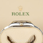 2024 ROLEX DATEJUST TWO TONE YELLOW GOLD AND STEEL WHITE ROMAN NUMERAL DIAL 36MM 126233