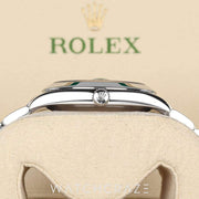 2022 ROLEX DATEJUST SMOOTH BEZEL RHODIUM DIAL 41MM 126300