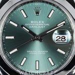 2023 ROLEX DATEJUST MINT GREEN DIAL 41MM 126300