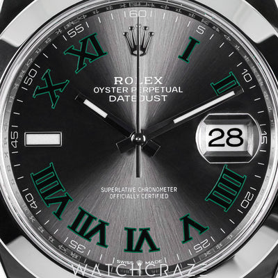 2024 ROLEX DATEJUST WIMBLEDON DIAL 41MM 126300