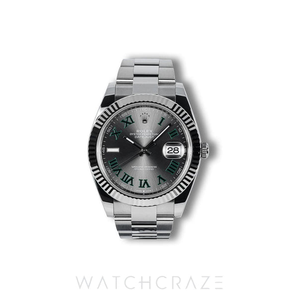 2025 ROLEX DATEJUST WIMBLEDON DIAL 41MM 126334