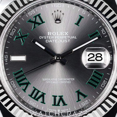 2025 ROLEX DATEJUST WIMBLEDON FLUTED OYSTER 41MM 126334