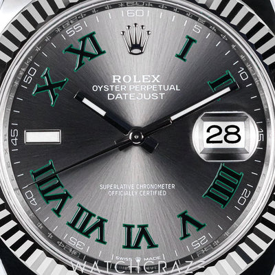 2025 ROLEX DATEJUST WIMBLEDON DIAL 41MM 126334