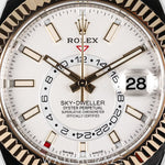2019 ROLEX SKY-DWELLER TWO TONE WHITE DIAL 42MM 326933