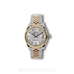 ROLEX DATEJUST MOTHER OF PEARL TWO TONE YELLOW GOLD AND STEEL 31MM 278273 MOP