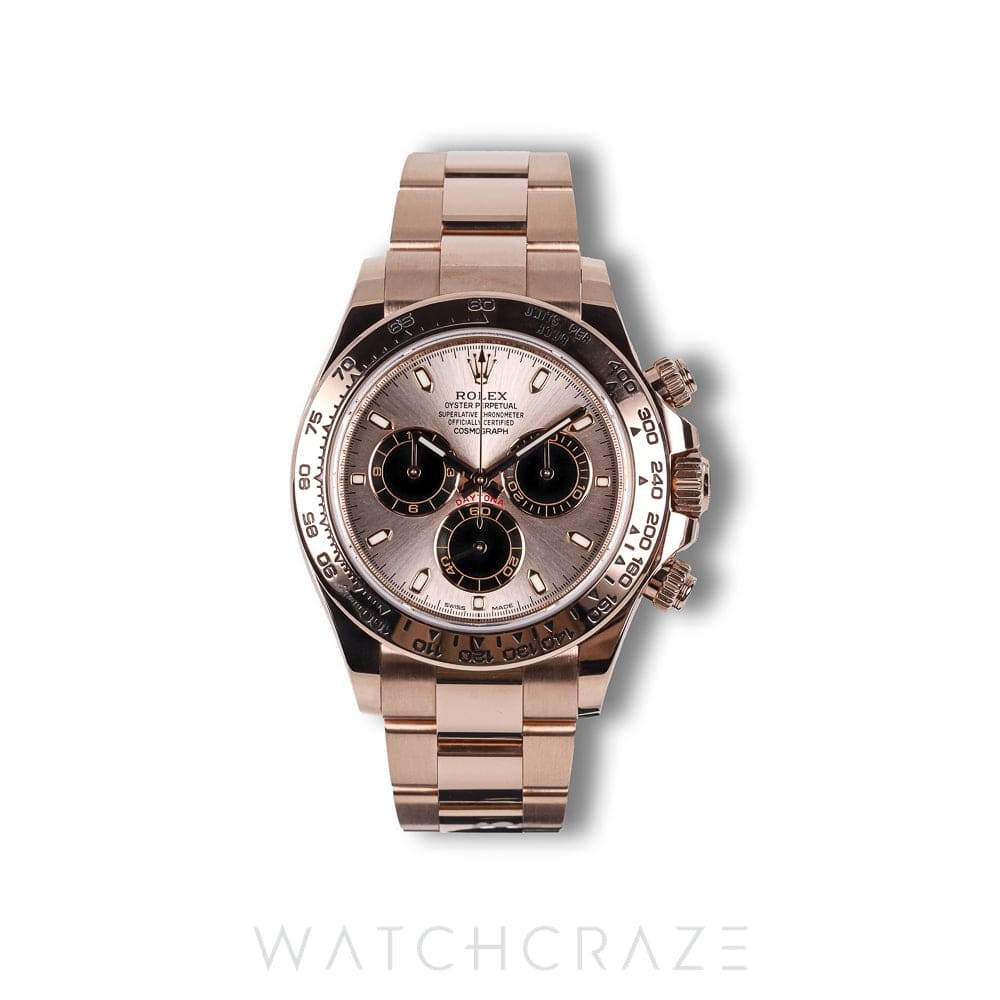 2022 ROLEX COSMOGRAPH DAYTONA ROSE GOLD SUNDUST DIAL 40MM 116505