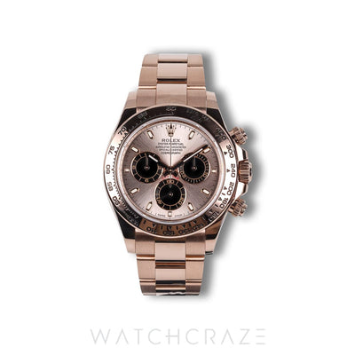 2022 ROLEX COSMOGRAPH DAYTONA ROSE GOLD SUNDUST DIAL 40MM 116505