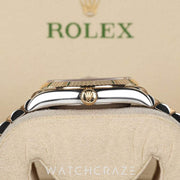 2023 ROLEX DATEJUST TWO TONE YELLOW GOLD AND STEEL MOTIF DIAL 36MM 126233