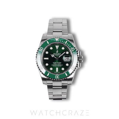 2018 ROLEX SUBMARINER DATE HULK 40MM 116610LV