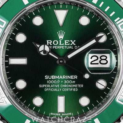 2018 ROLEX SUBMARINER DATE HULK 40MM 116610LV