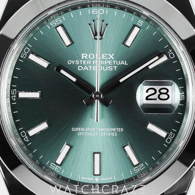 2025 ROLEX DATEJUST MINT DIAL 41MM 126300